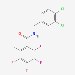 N-(3,4-dichlorobenzyl)-2,3,4,5,6-pentafluorobenzamide