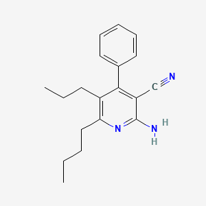 2-amino-6-butyl-4-phenyl-5-propylnicotinonitrile