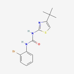 molecular formula C14H16BrN3OS B4864939 N-(2-BROMOPHENYL)-N'-[4-(TERT-BUTYL)-1,3-THIAZOL-2-YL]UREA 