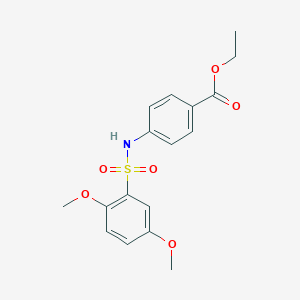 Ethyl 4-{[(2,5-dimethoxyphenyl)sulfonyl]amino}benzoate