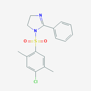 1-[(4-chloro-2,5-dimethylphenyl)sulfonyl]-2-phenyl-4,5-dihydro-1H-imidazole