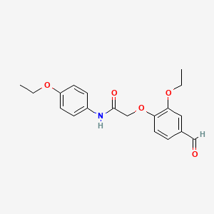 2-(2-ethoxy-4-formylphenoxy)-N-(4-ethoxyphenyl)acetamide