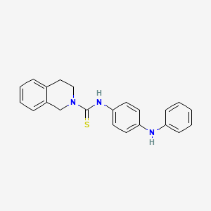 molecular formula C22H21N3S B4864981 N-(4-anilinophenyl)-3,4-dihydro-2(1H)-isoquinolinecarbothioamide 