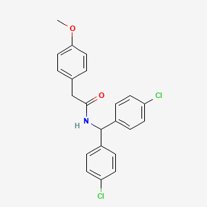 N-[bis(4-chlorophenyl)methyl]-2-(4-methoxyphenyl)acetamide