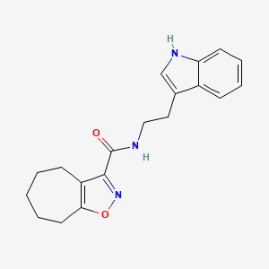 molecular formula C19H21N3O2 B4865052 N-[2-(1H-indol-3-yl)ethyl]-5,6,7,8-tetrahydro-4H-cyclohepta[d]isoxazole-3-carboxamide 