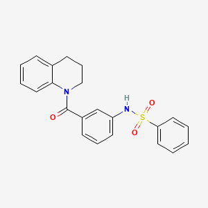 N-[3-(3,4-dihydro-1(2H)-quinolinylcarbonyl)phenyl]benzenesulfonamide