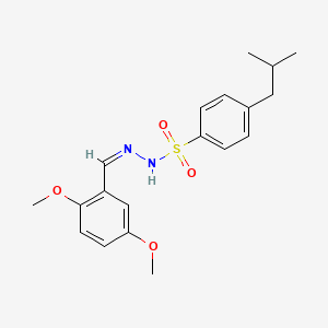 molecular formula C19H24N2O4S B4865076 N'-(2,5-dimethoxybenzylidene)-4-isobutylbenzenesulfonohydrazide 