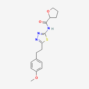 N-{5-[2-(4-methoxyphenyl)ethyl]-1,3,4-thiadiazol-2-yl}tetrahydrofuran-2-carboxamide