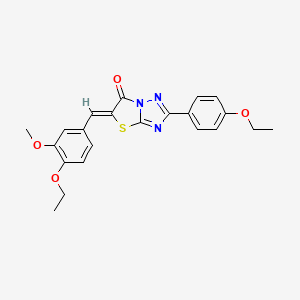 5-(4-ethoxy-3-methoxybenzylidene)-2-(4-ethoxyphenyl)[1,3]thiazolo[3,2-b][1,2,4]triazol-6(5H)-one