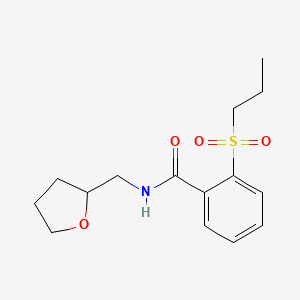 2-(propylsulfonyl)-N-(tetrahydrofuran-2-ylmethyl)benzamide