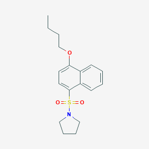 1-(4-Butoxynaphthalen-1-yl)sulfonylpyrrolidine