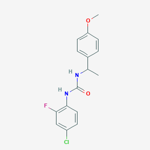 1-(4-Chloro-2-fluorophenyl)-3-[1-(4-methoxyphenyl)ethyl]urea