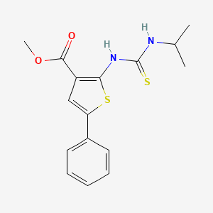 methyl 2-{[(isopropylamino)carbonothioyl]amino}-5-phenyl-3-thiophenecarboxylate