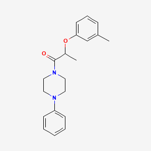 1-[2-(3-methylphenoxy)propanoyl]-4-phenylpiperazine