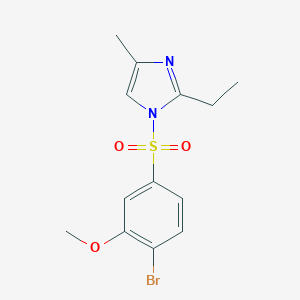 1-(4-Bromo-3-methoxyphenyl)sulfonyl-2-ethyl-4-methylimidazole