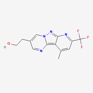 2-[13-methyl-11-(trifluoromethyl)-3,7,8,10-tetrazatricyclo[7.4.0.02,7]trideca-1,3,5,8,10,12-hexaen-5-yl]ethanol