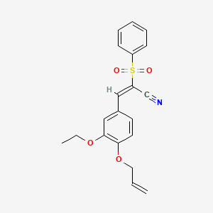 3-[4-(allyloxy)-3-ethoxyphenyl]-2-(phenylsulfonyl)acrylonitrile