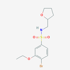 4-bromo-3-ethoxy-N-(oxolan-2-ylmethyl)benzenesulfonamide