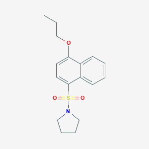 1-(4-Propoxynaphthalen-1-yl)sulfonylpyrrolidine