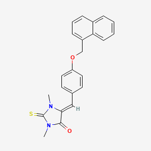 molecular formula C23H20N2O2S B4865235 1,3-dimethyl-5-[4-(1-naphthylmethoxy)benzylidene]-2-thioxo-4-imidazolidinone 