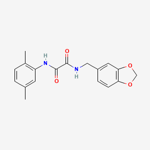 N-(1,3-benzodioxol-5-ylmethyl)-N'-(2,5-dimethylphenyl)ethanediamide