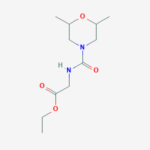 ethyl N-[(2,6-dimethyl-4-morpholinyl)carbonyl]glycinate