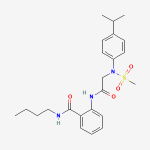 N-butyl-2-{[N-(4-isopropylphenyl)-N-(methylsulfonyl)glycyl]amino}benzamide