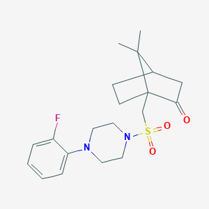 (4R)-1-(((4-(2-fluorophenyl)piperazin-1-yl)sulfonyl)methyl)-7,7-dimethylbicyclo[2.2.1]heptan-2-one