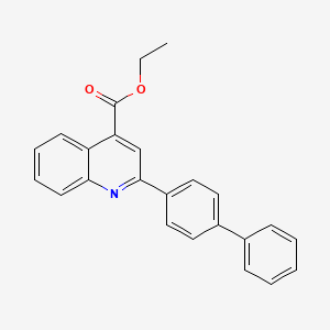 molecular formula C24H19NO2 B4865301 ethyl 2-(4-biphenylyl)-4-quinolinecarboxylate 