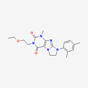 molecular formula C20H25N5O3 B4865303 6-(2,4-Dimethylphenyl)-2-(2-ethoxyethyl)-4-methyl-7,8-dihydropurino[7,8-a]imidazole-1,3-dione 