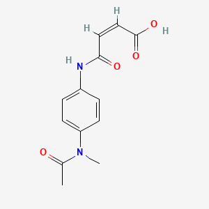 molecular formula C13H14N2O4 B4865306 (Z)-4-[4-[acetyl(methyl)amino]anilino]-4-oxobut-2-enoic acid 