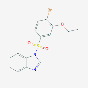 1-(4-Bromo-3-ethoxyphenyl)sulfonylbenzimidazole