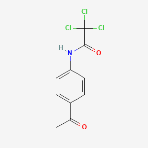 molecular formula C10H8Cl3NO2 B4865313 Acetanilide, 4'-acetyl-2,2,2-trichloro- CAS No. 90767-96-7