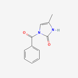 molecular formula C11H10N2O2 B4865328 1-benzoyl-4-methyl-1,3-dihydro-2H-imidazol-2-one 