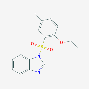 molecular formula C16H16N2O3S B486533 1-(2-Ethoxy-5-methylphenyl)sulfonylbenzimidazole CAS No. 717865-53-7