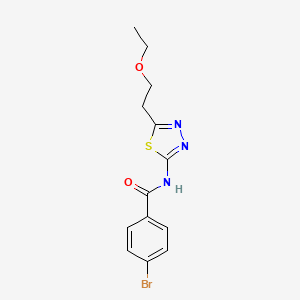 4-bromo-N-[5-(2-ethoxyethyl)-1,3,4-thiadiazol-2-yl]benzamide