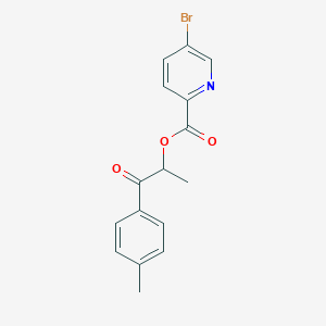 1-(4-Methylphenyl)-1-oxopropan-2-yl 5-bromopyridine-2-carboxylate