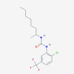 1-[2-Chloro-5-(trifluoromethyl)phenyl]-3-octan-2-ylurea