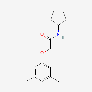 molecular formula C15H21NO2 B4865389 N-cyclopentyl-2-(3,5-dimethylphenoxy)acetamide 