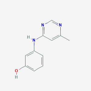 molecular formula C11H11N3O B4865397 3-[(6-methylpyrimidin-4-yl)amino]phenol 