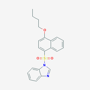 1-(4-Butoxynaphthalen-1-yl)sulfonylbenzimidazole