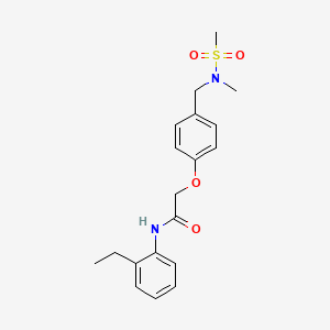 N-(2-ethylphenyl)-2-(4-{[methyl(methylsulfonyl)amino]methyl}phenoxy)acetamide