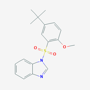 1-(5-Tert-butyl-2-methoxyphenyl)sulfonylbenzimidazole