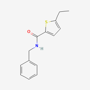 molecular formula C14H15NOS B4865462 N-benzyl-5-ethylthiophene-2-carboxamide 