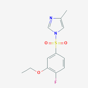 1-((3-ethoxy-4-fluorophenyl)sulfonyl)-4-methyl-1H-imidazole