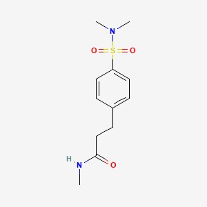 molecular formula C12H18N2O3S B4865472 3-[4-(dimethylsulfamoyl)phenyl]-N-methylpropanamide 