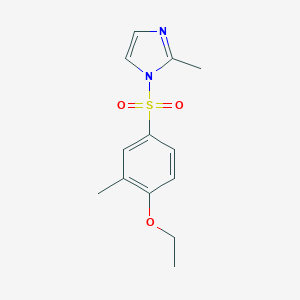 molecular formula C13H16N2O3S B486549 1-(4-Ethoxy-3-methylphenyl)sulfonyl-2-methylimidazole CAS No. 791843-71-5