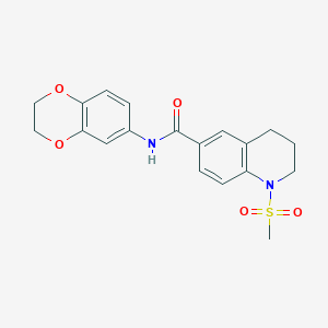 N-(2,3-dihydro-1,4-benzodioxin-6-yl)-1-(methylsulfonyl)-1,2,3,4-tetrahydro-6-quinolinecarboxamide