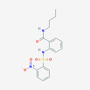 N-butyl-2-{[(2-nitrophenyl)sulfonyl]amino}benzamide