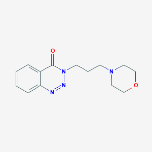 molecular formula C14H18N4O2 B4865505 3-[3-(4-morpholinyl)propyl]-1,2,3-benzotriazin-4(3H)-one 